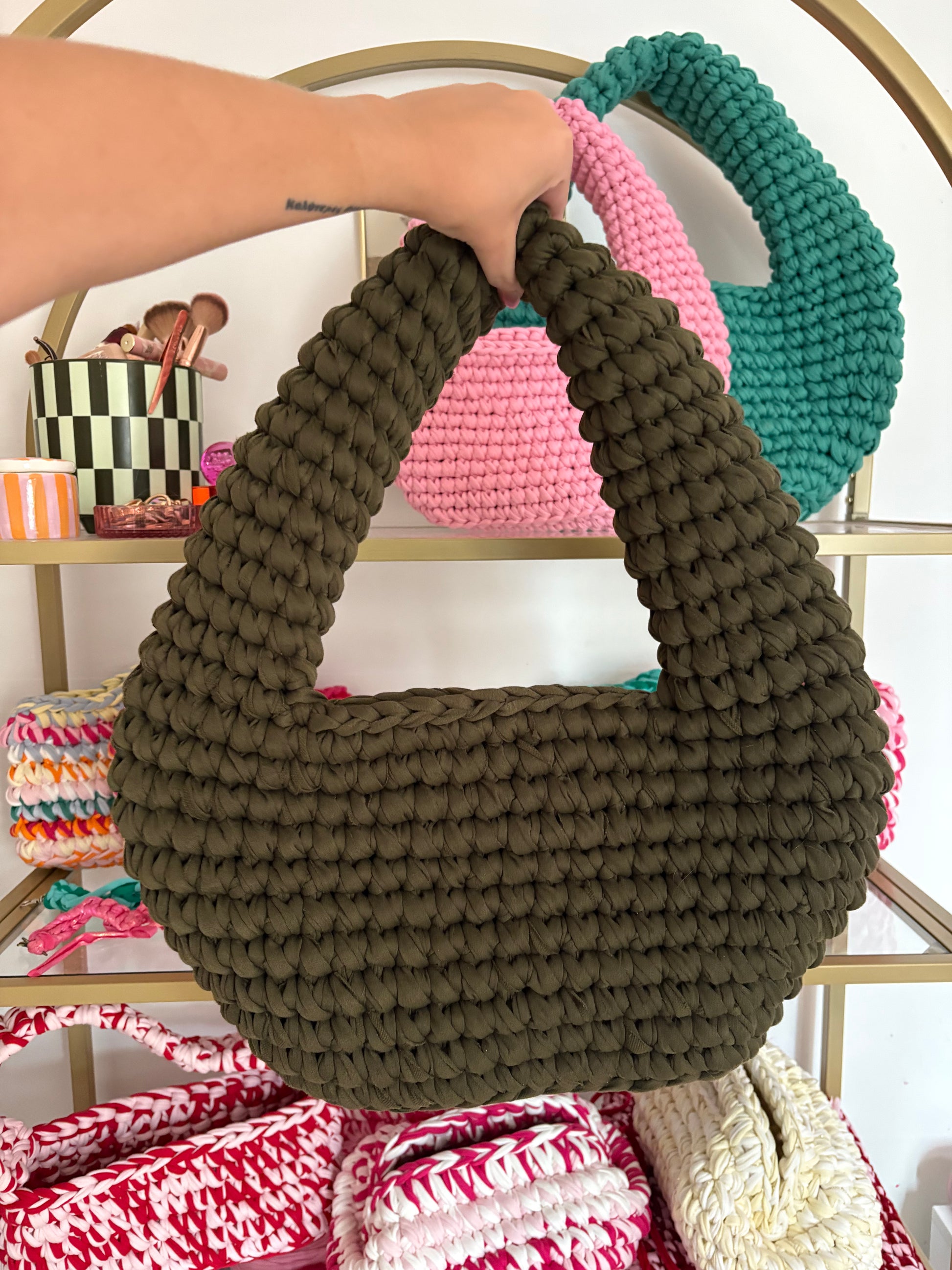 The Oval Bag - Khaki